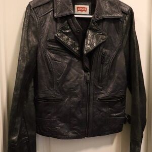 Levi’s Black Genuine Leather Moto Jacket